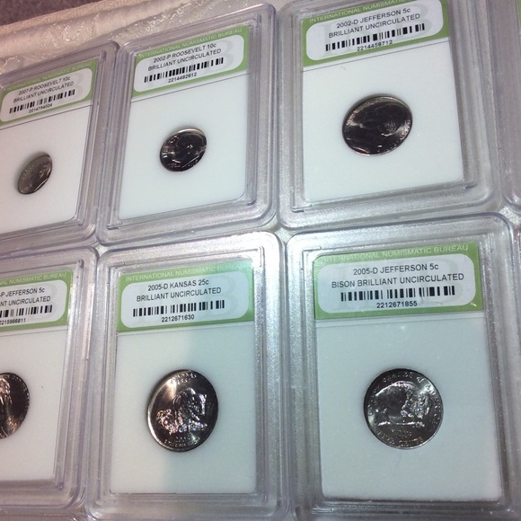 Huge Collection 30 INB Professionally Graded & Slabbed Old 1973 to 2000’s Coins - Picture 8 of 16
